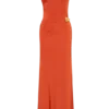 Kaida Slinky Maxi Dress With Hardware – Burnt Orange Kaida Slinky Maxi Dress With Hardware – Burnt Orange