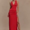 Kaiden Slinky Beaded Maxi Dress – Desert Red Kaiden Slinky Beaded Maxi Dress – Desert Red