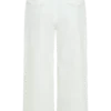 Kaitlyn Cropped Wide Leg Jeans – White