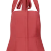 Kallie Linen Peplum Halter Top – Burnt Rose Kallie Linen Peplum Halter Top – Burnt Rose