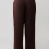 Kayla Silk Blend Straight Leg Pants – Dark Chocolate Kayla Silk Blend Straight Leg Pants – Dark Chocolate