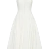 Keely Cotton Sleeveless Midi Dress – White Keely Cotton Sleeveless Midi Dress – White