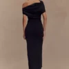 Kendra Scuba Jersey Midi Dress With Hardware – Black Kendra Scuba Jersey Midi Dress With Hardware – Black