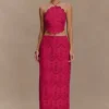Kensley Broderie Midi Skirt – Dragonfruit Kensley Broderie Midi Skirt – Dragonfruit