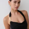Khanh Slinky Halter Maxi Dress – Black Khanh Slinky Halter Maxi Dress – Black