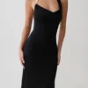 Khanh Slinky Halter Maxi Dress – Black Khanh Slinky Halter Maxi Dress – Black