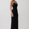 Khanh Slinky Halter Maxi Dress – Black Khanh Slinky Halter Maxi Dress – Black