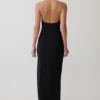 Khanh Slinky Halter Maxi Dress – Black Khanh Slinky Halter Maxi Dress – Black