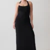 Khanh Slinky Halter Maxi Dress – Black Khanh Slinky Halter Maxi Dress – Black