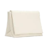 Kiera Faux Leather Oversized Clutch – Ivory Kiera Faux Leather Oversized Clutch – Ivory