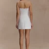 Kingsley Beaded Neckline Mini Dress – Ivory Kingsley Beaded Neckline Mini Dress – Ivory