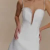 Kingsley Beaded Neckline Mini Dress – Ivory Kingsley Beaded Neckline Mini Dress – Ivory