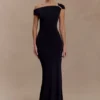 Kinsley Slinky Maxi Dress With Hardware – Black Kinsley Slinky Maxi Dress With Hardware – Black