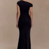 Kinsley Slinky Maxi Dress With Hardware – Black Kinsley Slinky Maxi Dress With Hardware – Black