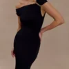 Kinsley Slinky Maxi Dress With Hardware – Black Kinsley Slinky Maxi Dress With Hardware – Black