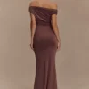 Kinsley Slinky Maxi Dress With Hardware – Chocolate Kinsley Slinky Maxi Dress With Hardware – Chocolate