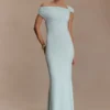 Kinsley Slinky Maxi Dress With Hardware – Lagoon