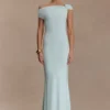 Kinsley Slinky Maxi Dress With Hardware – Lagoon