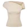 Kinsley Slinky Top With Hardware – Ivory Kinsley Slinky Top With Hardware – Ivory