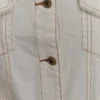 Kirra Cinched Denim Jacket – White