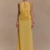 Korra Chiffon Halter Top – Butterscotch Korra Chiffon Halter Top – Butterscotch