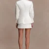Kylie Satin Mini Skirt – Ivory
