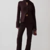 Lara Knit Cardigan With Scarf – Chocolate Lara Knit Cardigan With Scarf – Chocolate