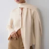 Lara Knit Cardigan With Scarf – Ivory Lara Knit Cardigan With Scarf – Ivory
