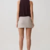 Laurelle Sleeveless Modal Draped Bodysuit – Chocolate Laurelle Sleeveless Modal Draped Bodysuit – Chocolate