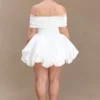 Lauretta Off Shoulder Mini Dress – White