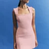 Lea Tweed Sleeveless Mini Dress – Baby Pink Lea Tweed Sleeveless Mini Dress – Baby Pink