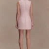 Lea Tweed Sleeveless Mini Dress – Baby Pink Lea Tweed Sleeveless Mini Dress – Baby Pink