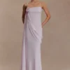 Leena Chiffon Maxi Dress – Light Lilac