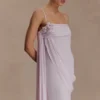 Leena Chiffon Maxi Dress – Light Lilac