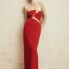 Lianne Strapless Maxi Dress – Red Lianne Strapless Maxi Dress – Red
