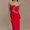 Lianne Strapless Maxi Dress – Red Lianne Strapless Maxi Dress – Red