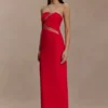 Lianne Strapless Maxi Dress – Red Lianne Strapless Maxi Dress – Red