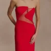 Lianne Strapless Maxi Dress – Red Lianne Strapless Maxi Dress – Red