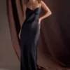 Lilly Sweetheart Satin Maxi Dress – Black Lilly Sweetheart Satin Maxi Dress – Black