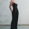 Lilly Sweetheart Satin Maxi Dress – Black Lilly Sweetheart Satin Maxi Dress – Black