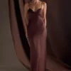 Lilly Sweetheart Satin Maxi Dress – Dark Chocolate Lilly Sweetheart Satin Maxi Dress – Dark Chocolate