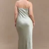 Lilly Sweetheart Satin Maxi Dress – Sage Lilly Sweetheart Satin Maxi Dress – Sage