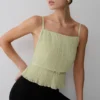 Lilou Pleated Sleeveless Top – Sage Lilou Pleated Sleeveless Top – Sage