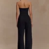 Lindie Strapless Suiting Top – Black Lindie Strapless Suiting Top – Black