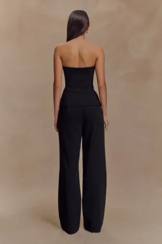 Lindie Straight Leg Suiting Pants – Black Lindie Straight Leg Suiting Pants – Black