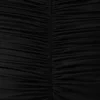 Linh Slinky High Neck Gathered Top – Black