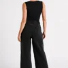 Linley Recycled Nylon Long Line Top – Black Linley Recycled Nylon Long Line Top – Black