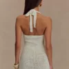 Liyah Floral Hand Crochet Mini Dress – Ivory Liyah Floral Hand Crochet Mini Dress – Ivory
