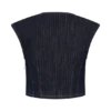 Loraine Sleeveless Denim Top – Indigo Pinstripe Loraine Sleeveless Denim Top – Indigo Pinstripe