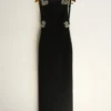 Lorde Embellished Crepe Maxi Dress – Black Lorde Embellished Crepe Maxi Dress – Black